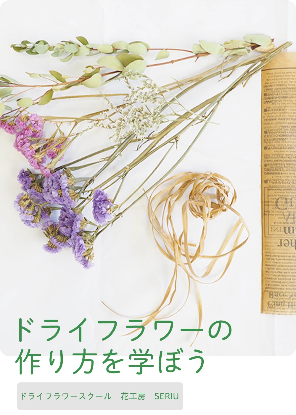 ドライフラワーの作り方を学ぼう
